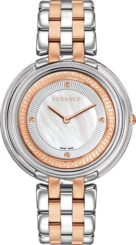 versace women's swiss made thea topaz bezel diamond marker watch|Versace Watches for Women .